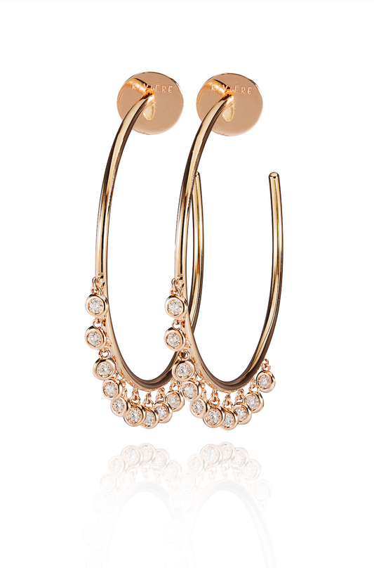 Diamond Hoop Earrings