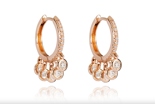 Diamond Hoop Earrings