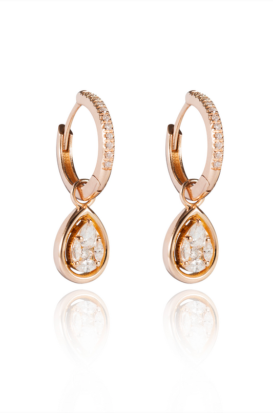 Diamond Drop Earrings