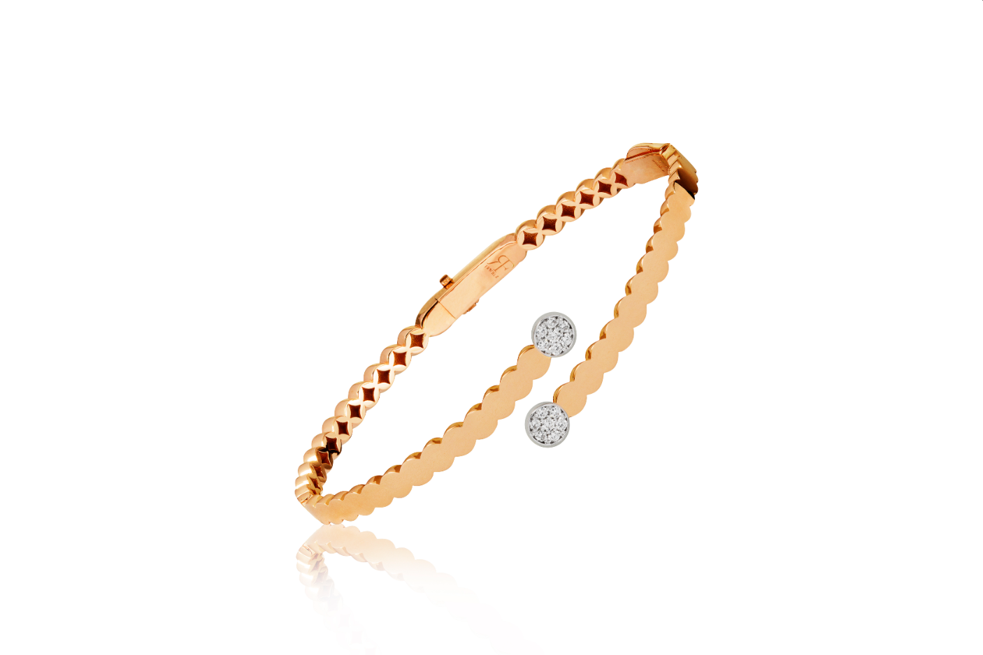 Gold and Diamond Bangle