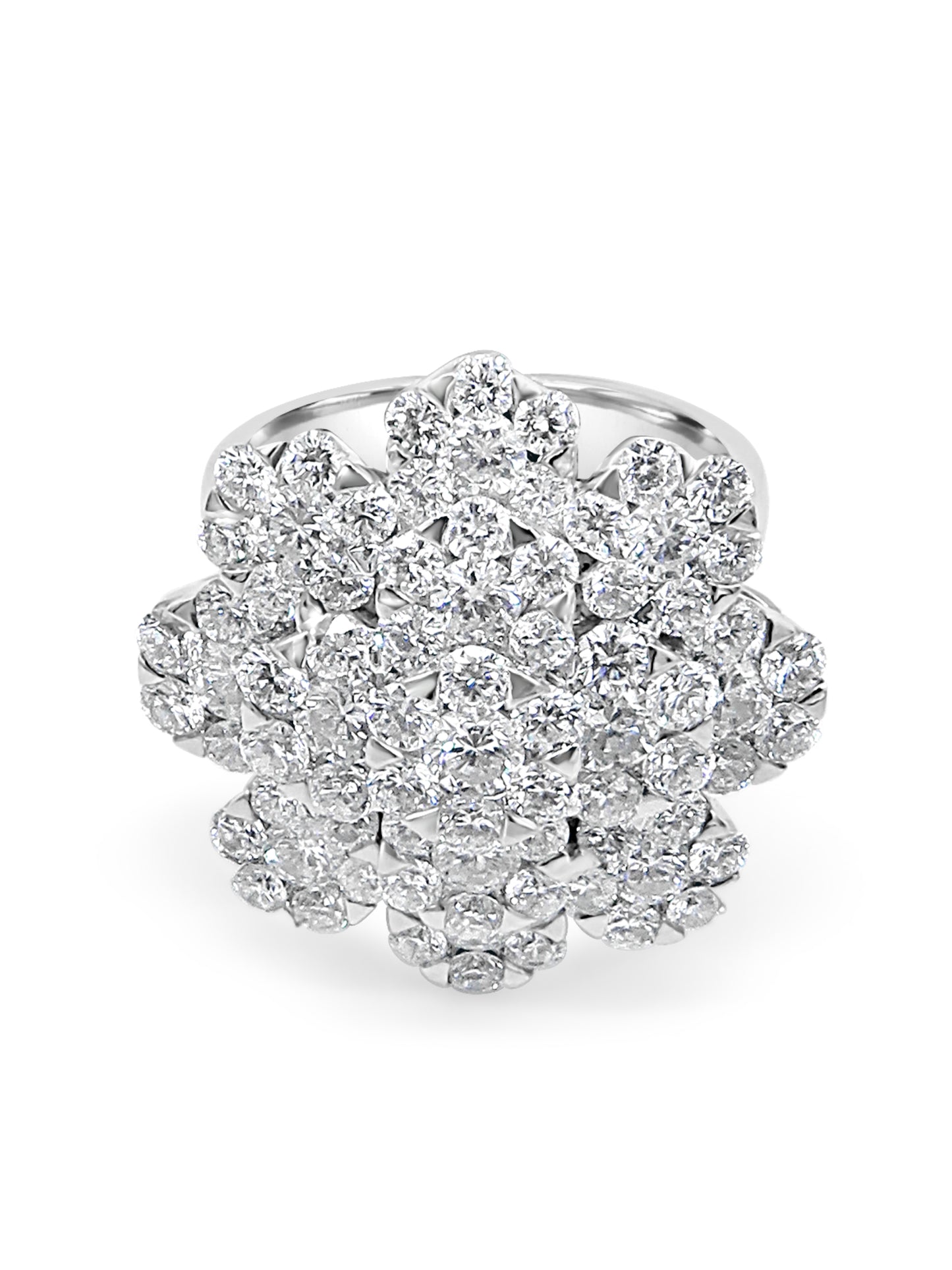 Diamond Floral Ring