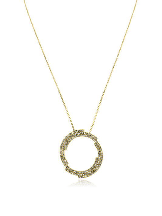 Diamond Circle Necklace