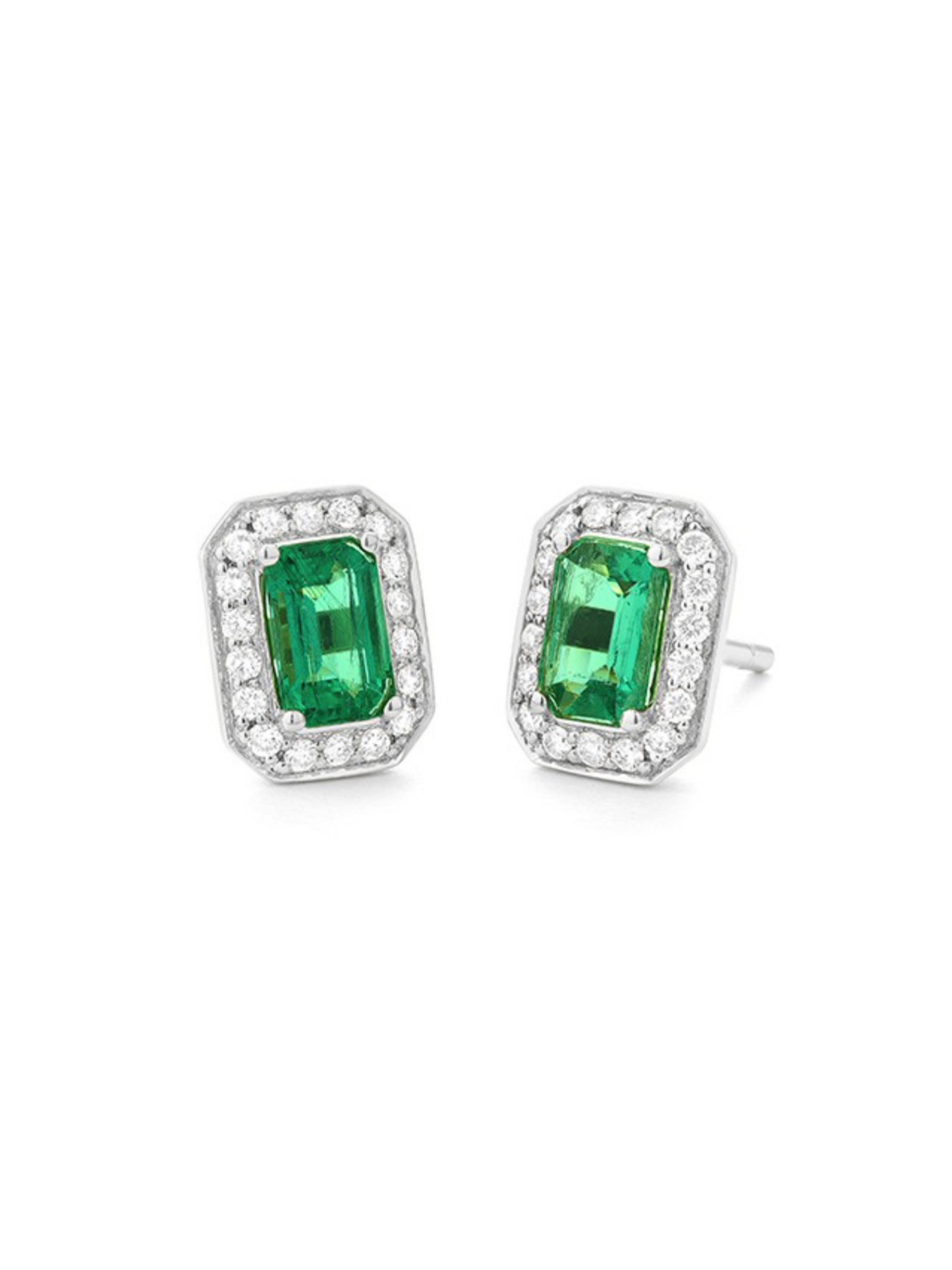 Emerald & Diamond Earrings