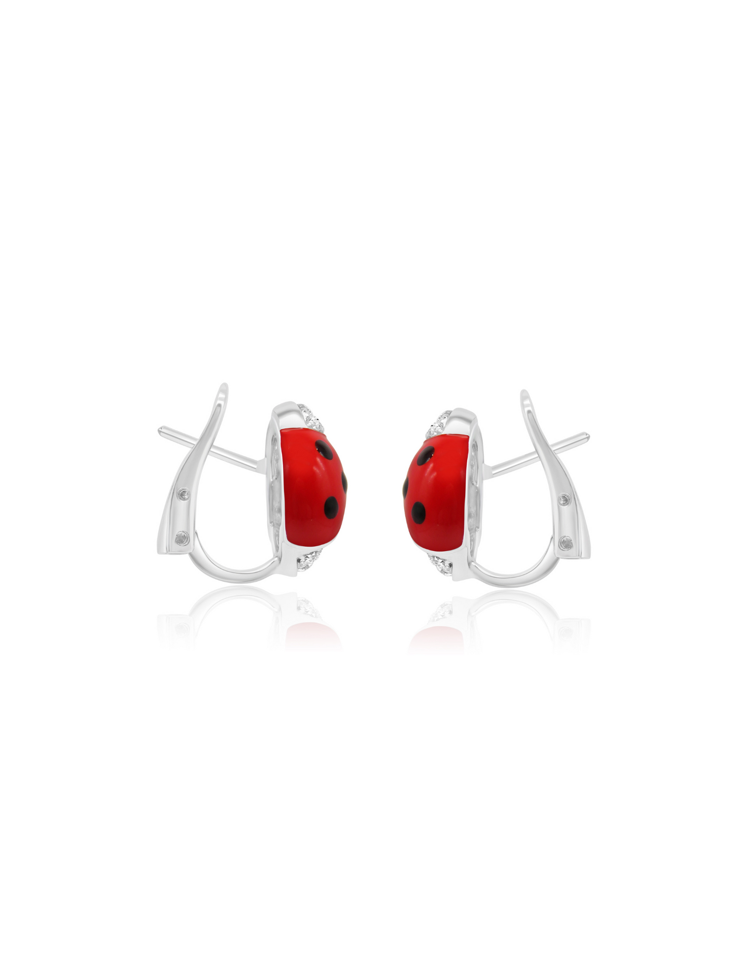 Ladybug Diamond Earrings