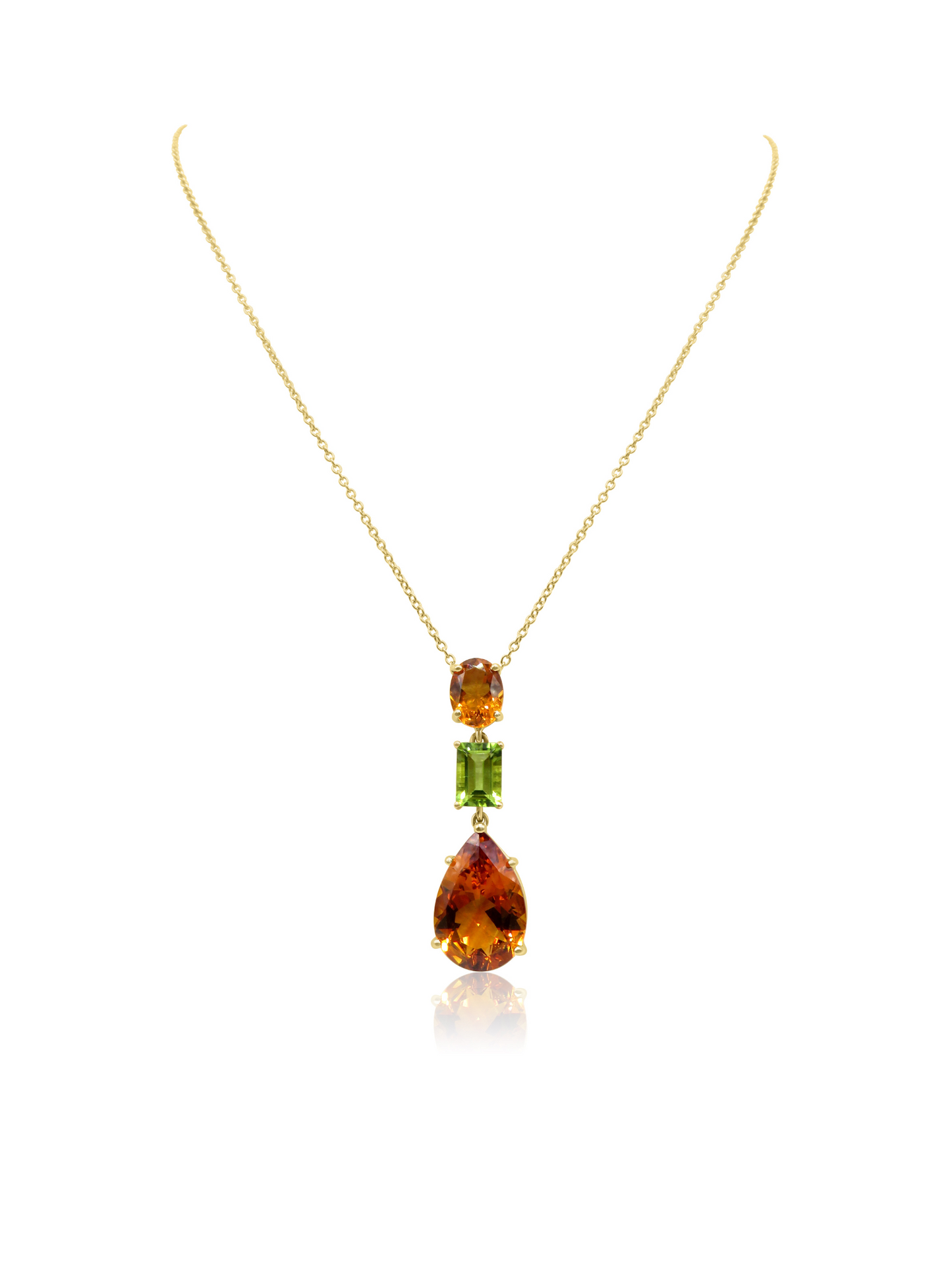 Citrine and Peridot Necklace