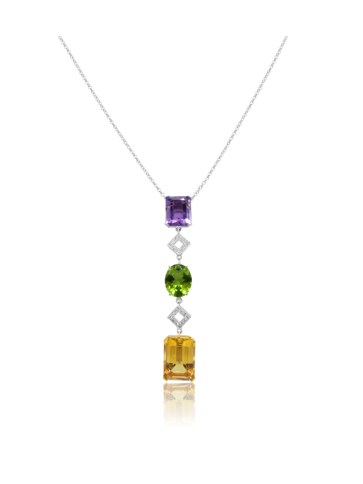 Amethyst and Citrine Necklace