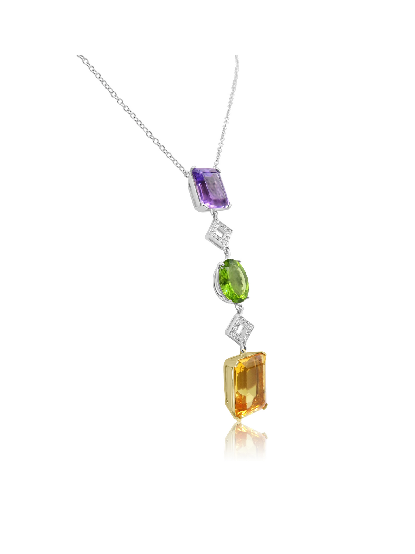 Amethyst and Citrine Necklace