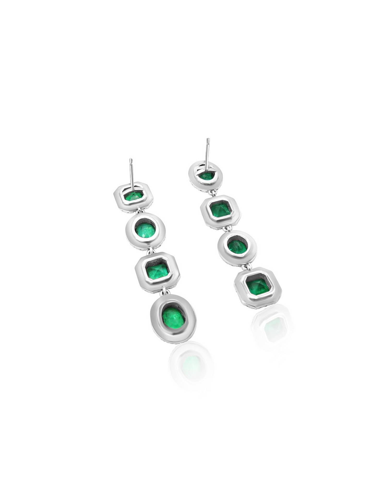 Long Emerald Earrings