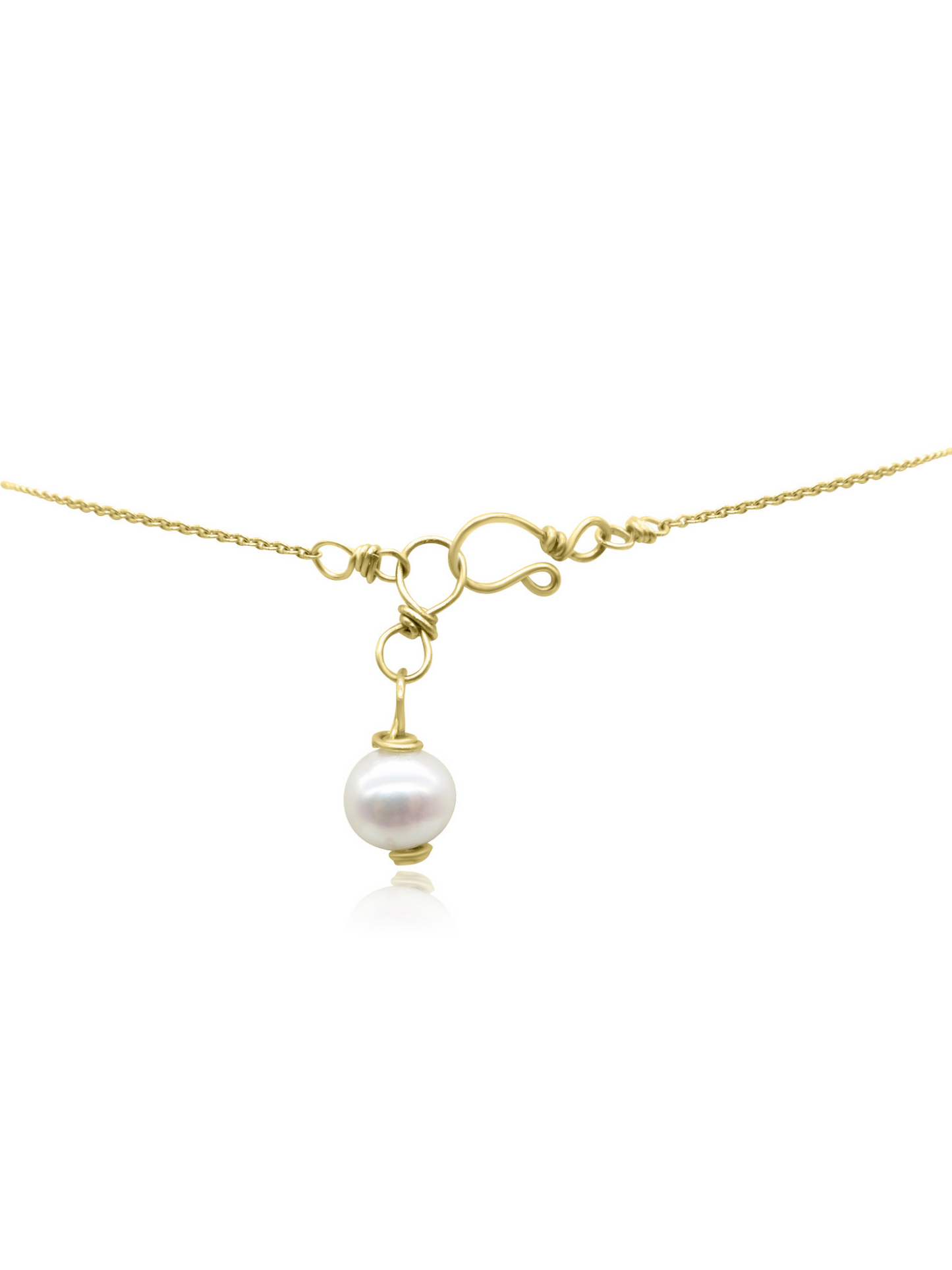 Handmade Gold and Pearl Necklace