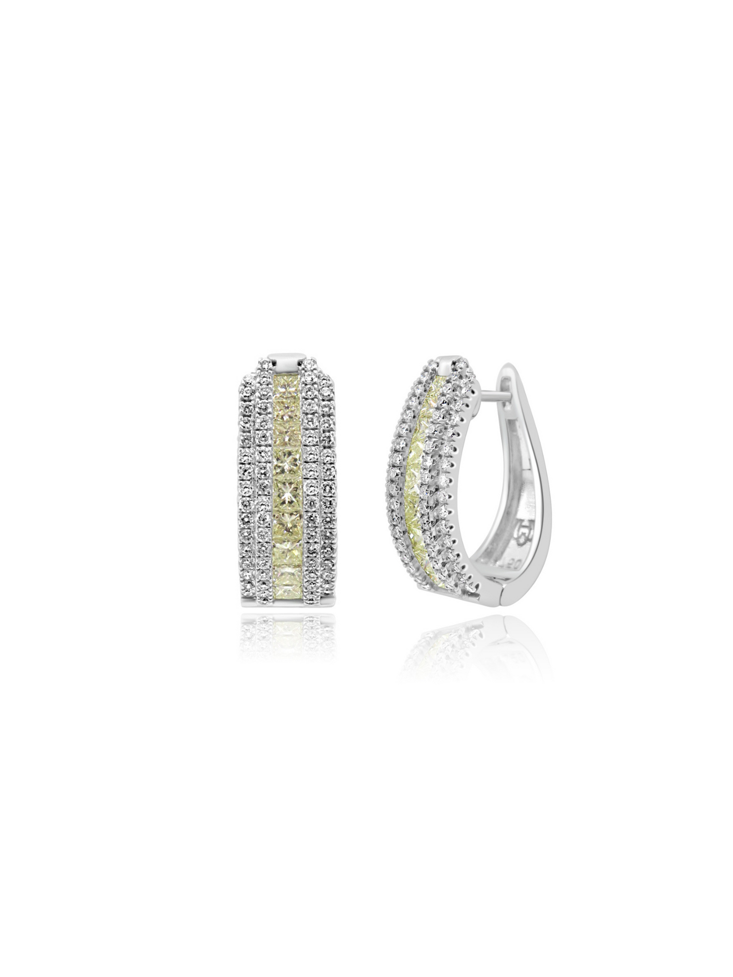 Diamond Hoop Earrings