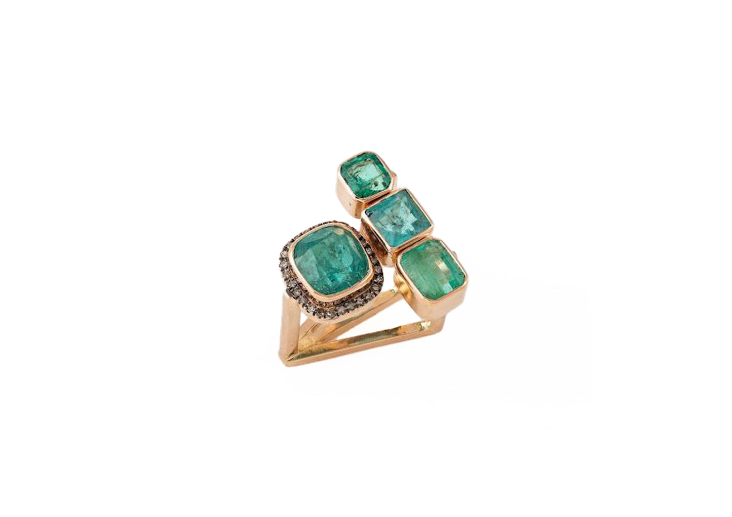 Emerald and Diamond Ring