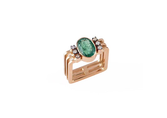 Emerald and Diamond ring