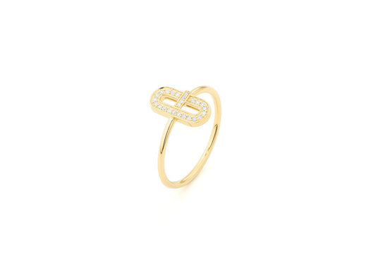 Gold and Diamond Ring