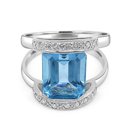 Blue Topaz Ring