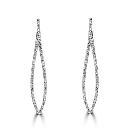 Long Diamond Earrings