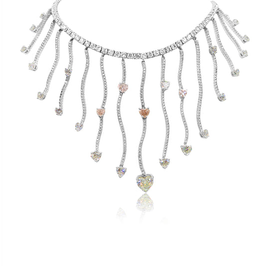 An Important Necklace with Heart shaped Diamonds
