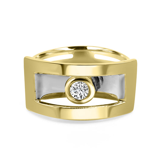 Gold and Diamond Ring