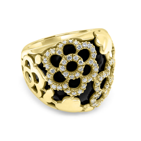 Gold and Onyx Ring