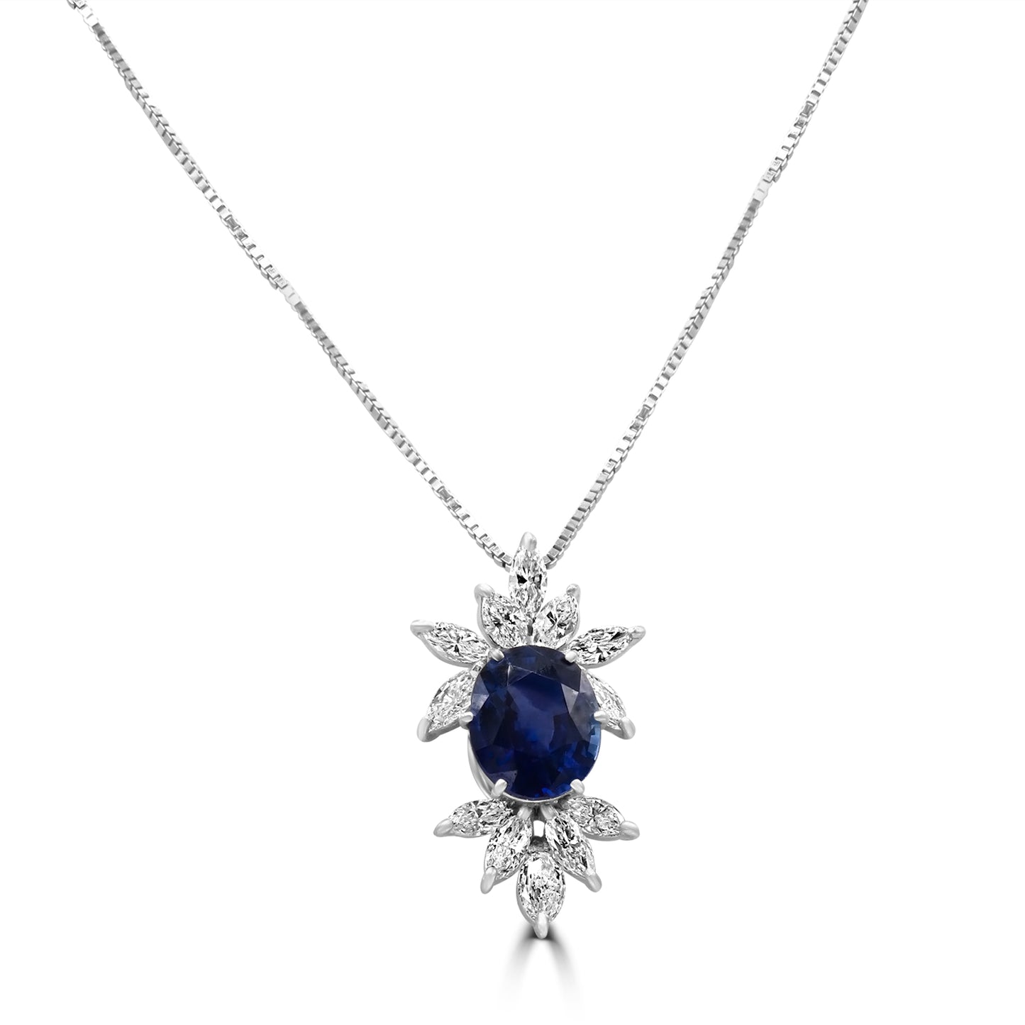 Sapphire and Diamond pendant