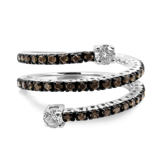 Gold Diamond Triple Ring