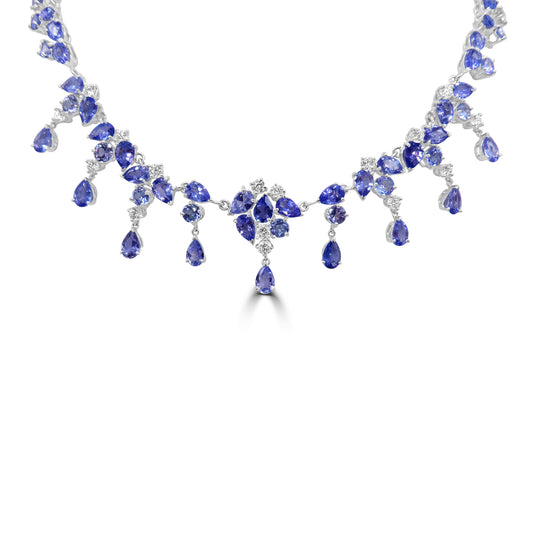 Tanzanite and Diamond Necklace