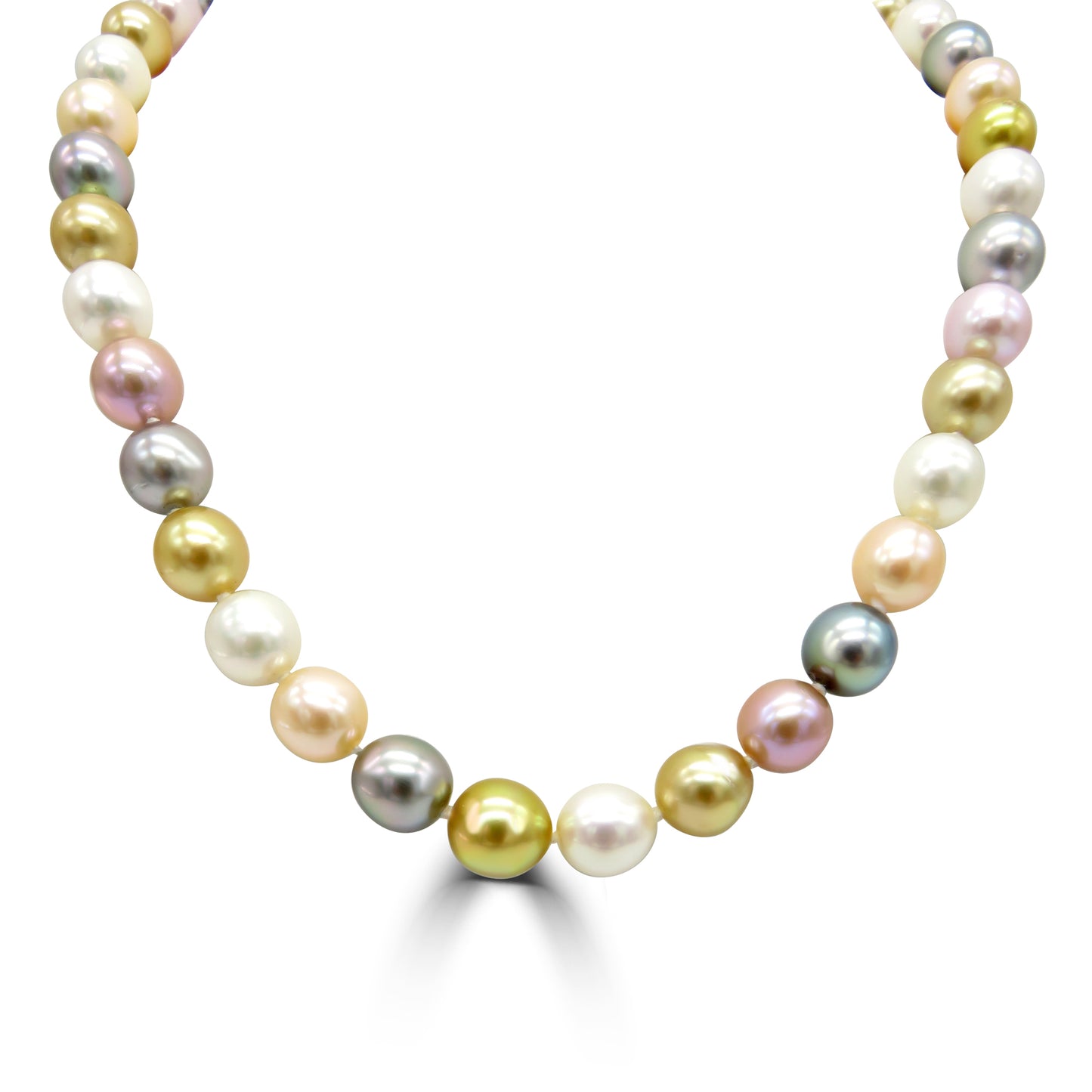 Multi Coloured Pearl Necklace