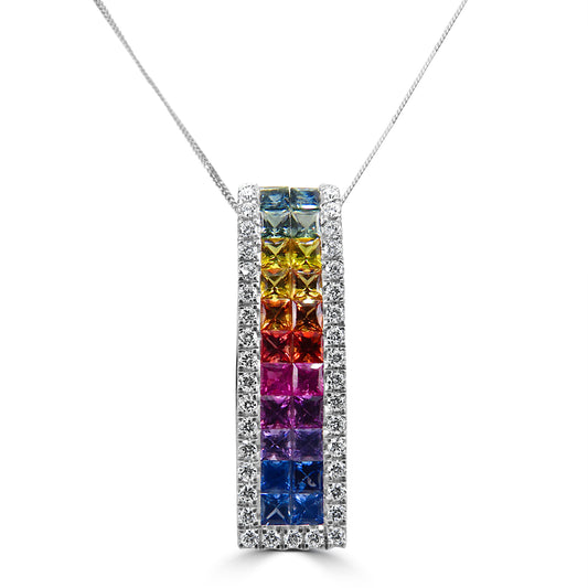 Rainbow Sapphire Pendant