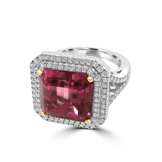 Exceptional Platinum Tourmaline Ring