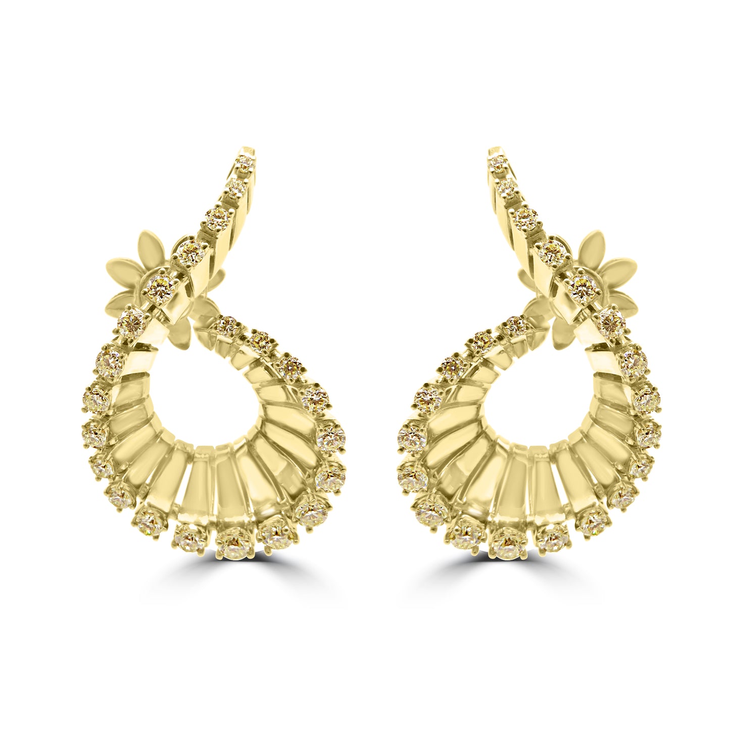 Gold and Diamond Vito Earrings